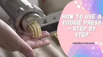 Video thumbnail for How To Use A Cookie Press   Step By Step