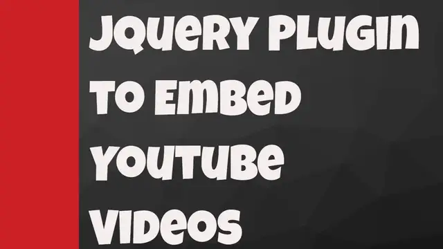 Video thumbnail for jQuery Plugin For Embedding Youtube Videos Into Your Webpage - Tubber