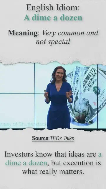 Video thumbnail for A dime a dozen | English Idiom