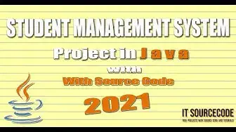 Video thumbnail for Student Management System Project In Java With Source Code Free Download 2021