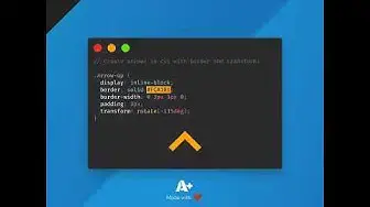 'Video thumbnail for How to Easily Create Arrows in CSS'