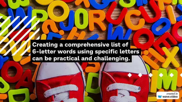 Video thumbnail for List of 6 Letter words with Letters