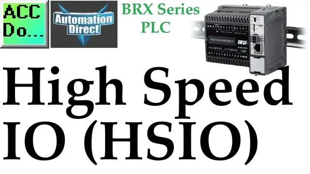 Video thumbnail for BRX Do-More PLC High Speed IO