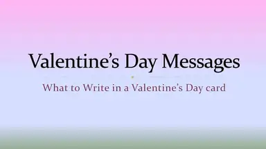 'Video thumbnail for Valentine's Day Wishes: Romantic Messages'