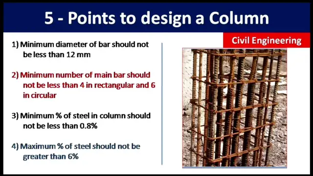 Video thumbnail for 5 - Points to design a RCC column | Design consideration of RCC column - Civil engineering