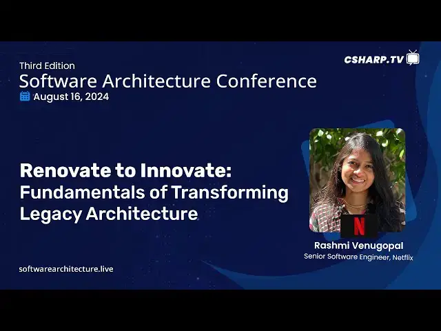 'Video thumbnail for Renovate to Innovate: Fundamentals of transforming legacy architecture'