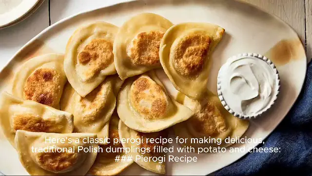 Video thumbnail for pierogi recipe