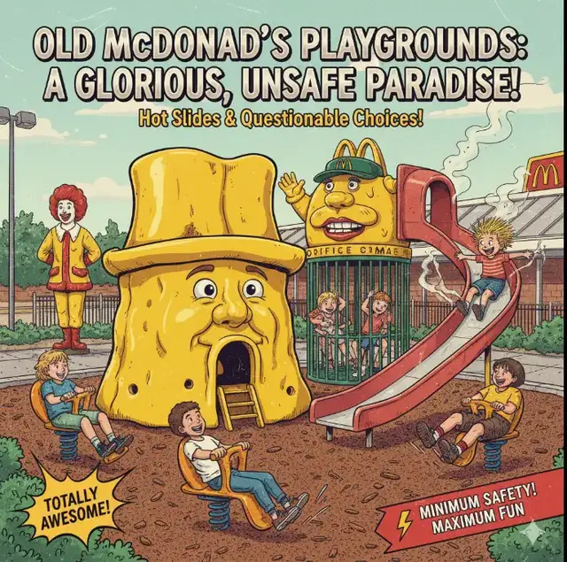 Video thumbnail for The Dangerous & Glorious Old McDonald's Playgrounds!