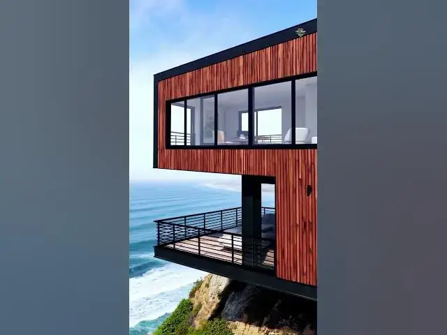 Video thumbnail for Modern 3D-Rendered Tiny Home with Stunning Ocean Views 🌊✨