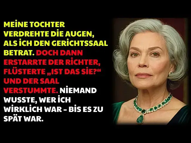 Video thumbnail for Meine Tochter verdrehte die Augen – doch der Richter fragte fassungslos: „Ist das sie?“