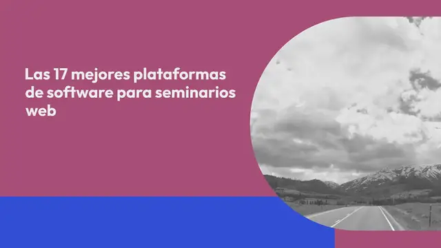Video thumbnail for Las 17 mejores plataformas de software para seminarios web