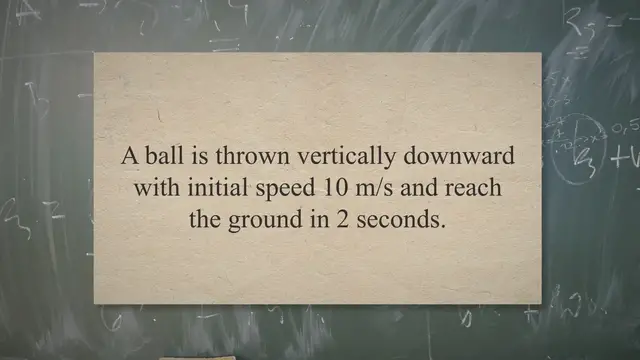 Video thumbnail for Down motion in free fall – problems and solutions