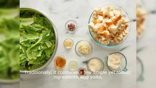 Video thumbnail for Caesar Salad dressing recipe