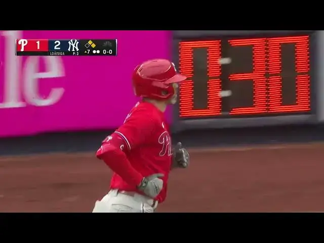 'Video thumbnail for Jake Cave KNOCKS a RBI Sacrifice-Fly, Scoring Nick Castellanos! | Philadelphia Phillies | 4/5/2023'