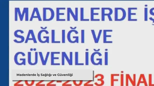 Video thumbnail for Auzef Madenlerde İş Sağlığı ve Güvenliği