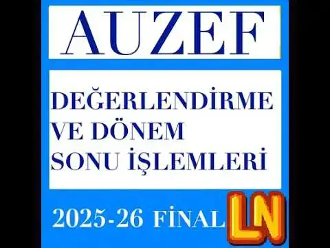 Video thumbnail for Değerlendirme ve Dönem Sonu İşlemleri 2025-2026 Final Soruları