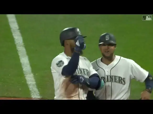 'Video thumbnail for Teoscar Hernandez SMACKS a RBI Single! | Seattle Mariners | 4/15/2023'