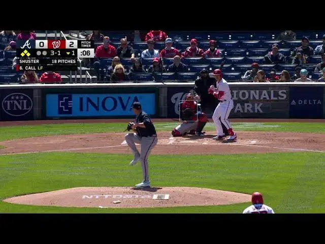 'Video thumbnail for Alex Call Bases-Loaded Walk, Scoring Jeimer Candelario! | Washington Nationals | 4/2/2023'