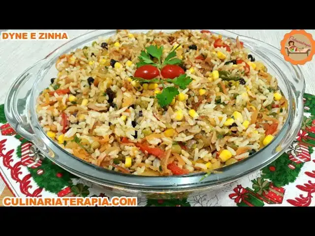 Video thumbnail for ARROZ À GREGA COLORIDO PARA FESTAS DE NATAL E ANO NOVO