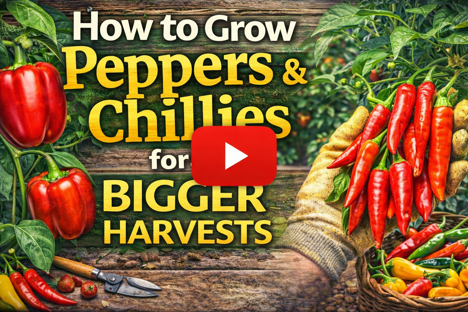 Video thumbnail for How to Grow Peppers and Chillies for Bigger Harvests