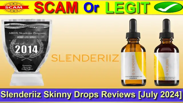 Video thumbnail for Slenderiiz Skinny Drops Reviews (July 2024) Is It A Worthful Product ! Scam Detector