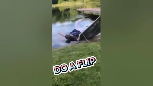 Video thumbnail for Lady does a 180 on a boat #fails #boatfails #funny