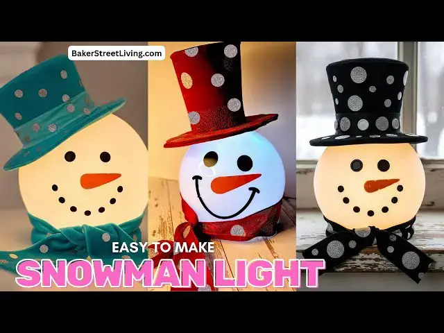 'Video thumbnail for Easy to Make Snowman Light - with Pattern'