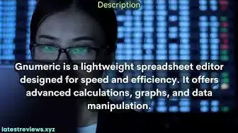 Video thumbnail for Efficient Data Manipulation Gnumeric