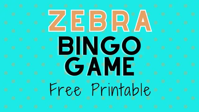 Video thumbnail for zebra bingo