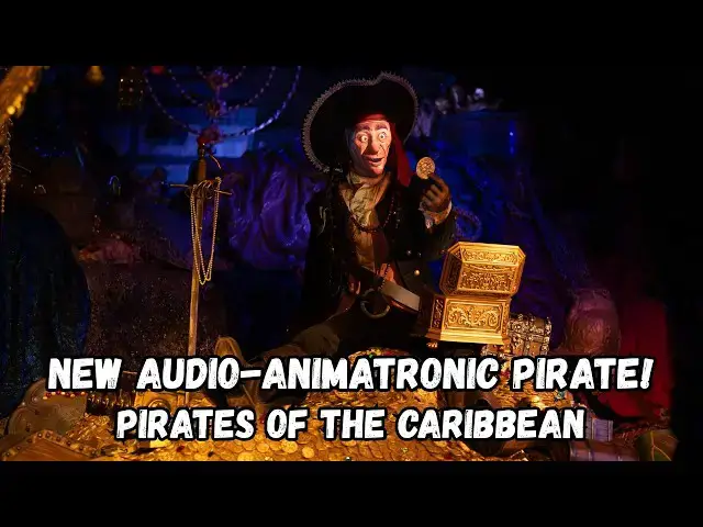 Video thumbnail for New Pirate Audio Animatronic in Disneyland's Pirates of the Caribbean   4K