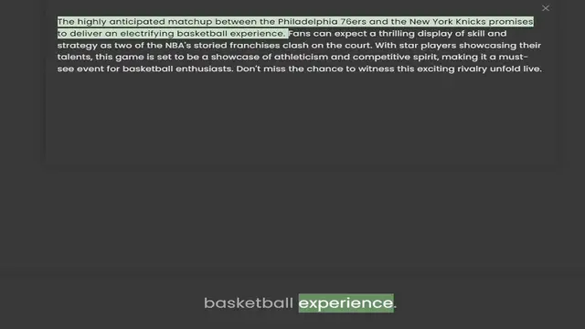 Video thumbnail for to deliver an electrifying basketball experience. Fans can expect a thrilling display of skill and strategy as two of the NBA's storied franchises clash on the court. With star players showcasing their talents, this game is set to be a sh