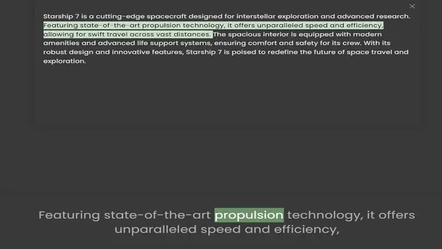 Video thumbnail for Starship 7 is a cutting-edge spacecraft designed for interstellar exploration and advanced research. Featuring state-of-the-art propulsion technology, it offers unparalleled speed and efficiency, allowing for swift travel across vast dist