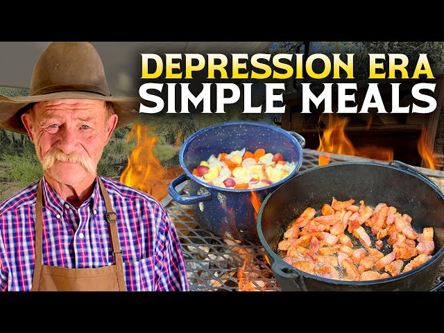 Video thumbnail for Great Depression Supper - Salt Pork Stew and Rice Pudding
