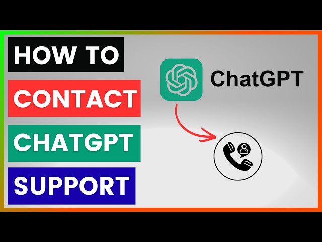 Video thumbnail for How To Contact ChatGPT Support? [in 2026]