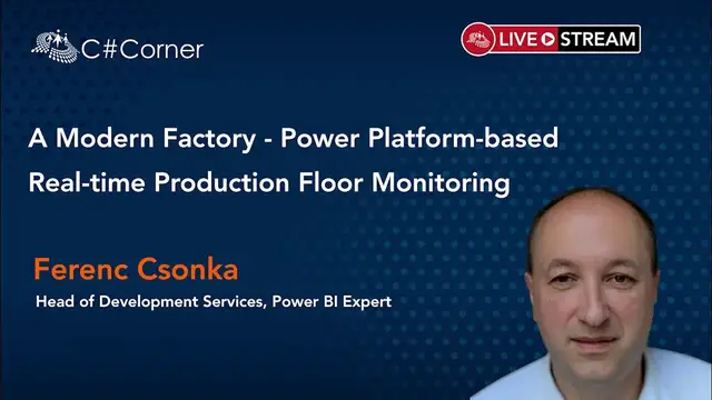 'Video thumbnail for A Modern Factory - Power Platform-based Real-time Production Floor Monitoring'
