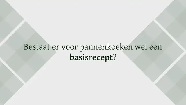 Video thumbnail for PANNENKOEKEN MAKEN: BASISRECEPT PANNENKOEKENBESLAG