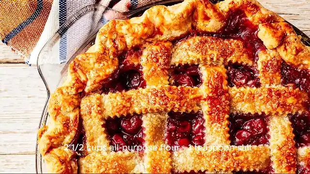 Video thumbnail for cherry pie recipe