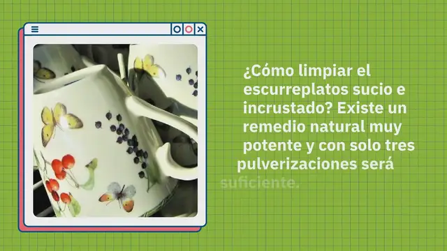 Video thumbnail for Escurridor de platos sucios, cómo limpiarlo de manera efectiva y natural: 3 pulverizaciones serán suficientes