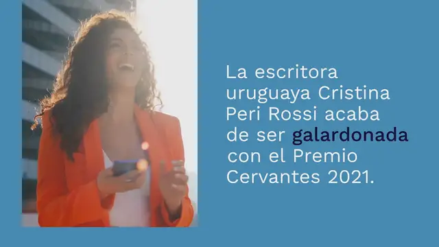 Video thumbnail for Cristina Peri Rossi, ganadora del Premio Cervantes 2021