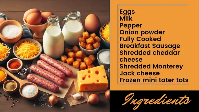 Video thumbnail for breakfast casserole with tater tots