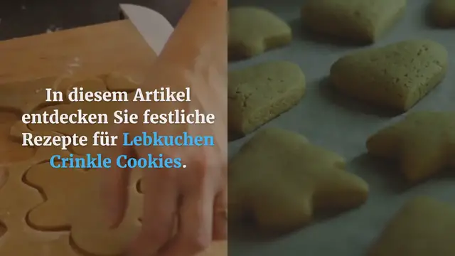 Video thumbnail for Lebkuchen Crinkle Cookies – Festliche Rezepte