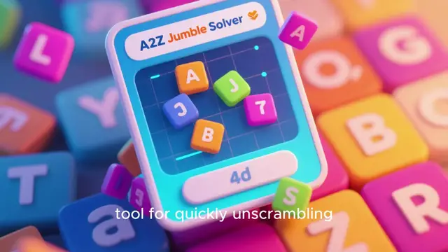 Video thumbnail for A2Z Jumble Solver Tutorial: Master Unscrambling and Uncover Hidden Words!