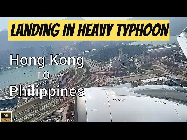 'Video thumbnail for SCARY LANDING DURING STRONG TYPHOON IN THE PHILIPPINES | TYPHOON KARDING | ?? CEBU PACIFIC [4K]'