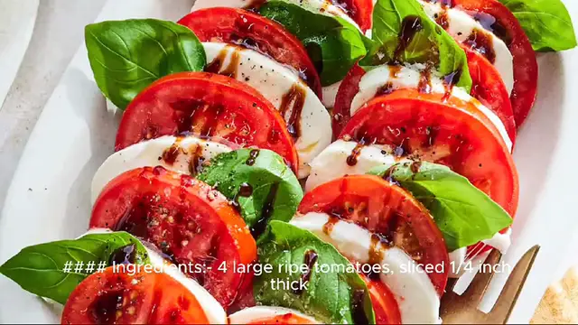 Video thumbnail for Caprese salad recipe
