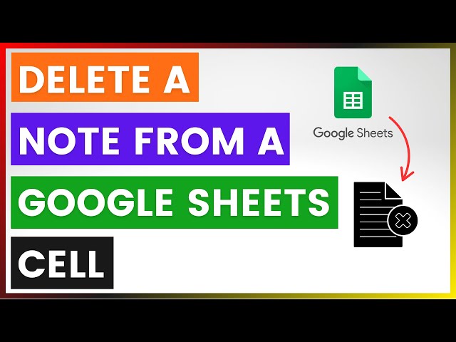 Video thumbnail for How To Delete A Note From A Google Sheets Cell? [in 2025]