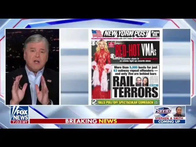 'Video thumbnail for This is your modern-day, radicalized, insane Dem Party: Sean Hannity'