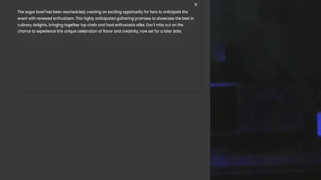 Video thumbnail for event with renewed enthusiasm. This highly anticipated gathering promises to showcase the best in culinary delights, bringing together top chefs and food enthusiasts alike. Don't miss out on the chance to experience