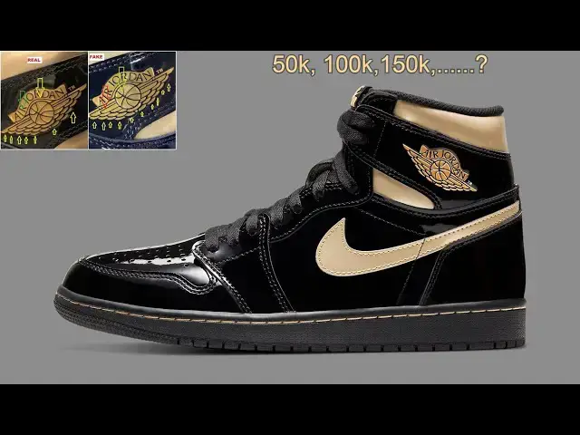 Video thumbnail for How Many Pairs Of The Air Jordan 1 Black Metallic Gold Could Be Made, Resell & Watch Out For Fakes