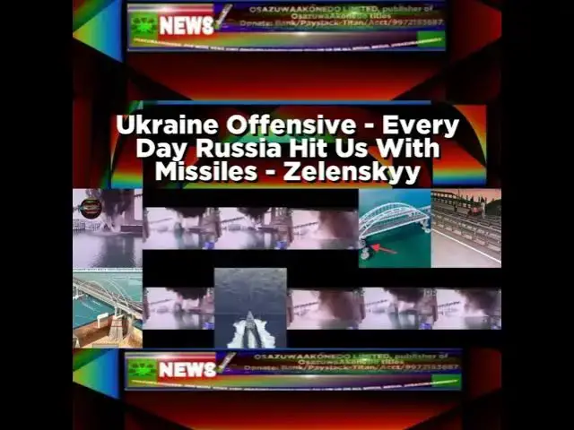 Video thumbnail for Ukraine Offensive - Every Day Russia Hit Us With Missiles - Zelenskyy