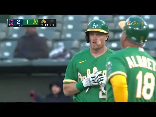 'Video thumbnail for Conner Capel KNOCKS a RBI Single, Scoring Jace Peterson! | Oakland Athletics | 4/3/2023'